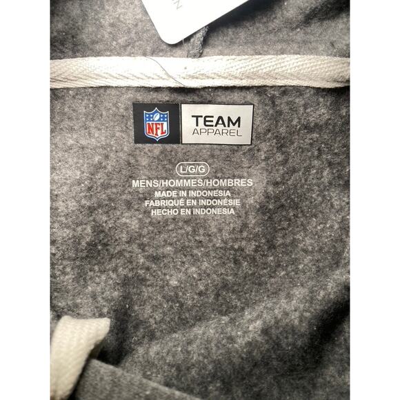 NFL -  Patriots Gray Hooded Sweatshirt - NWT - Men's Large - Picture 3 of 12
